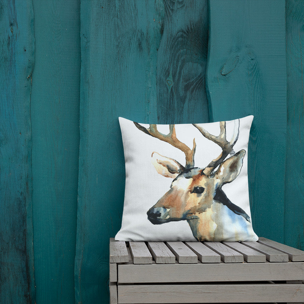 Deer Pillow - Decorative pillow - home decor or gift