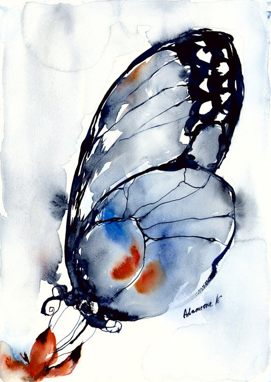 Watercolor Butterfly wall art - water color digital print