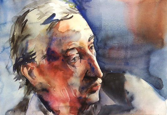 Commission portrait - Water color portrait painting size A3. Custom watercolour - 11x16 in