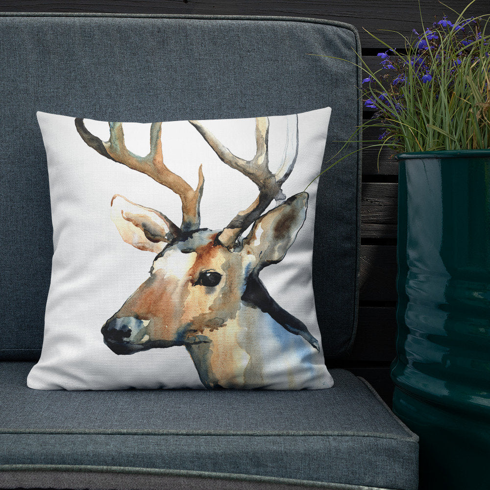 Deer Pillow - Decorative pillow - home decor or gift