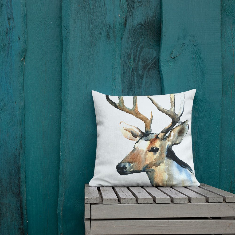 Deer Pillow - Decorative pillow - home decor or gift